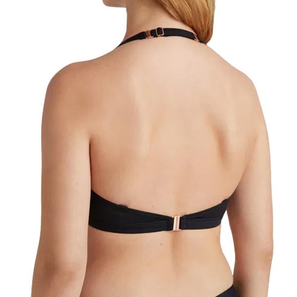 Top de traje de baño negro para mujer O'Neill Panama ver 2