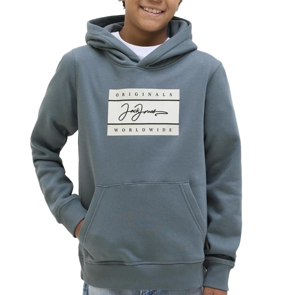 Sweat Bleu Garçon Jack & Jones Jorfrederik vue 3