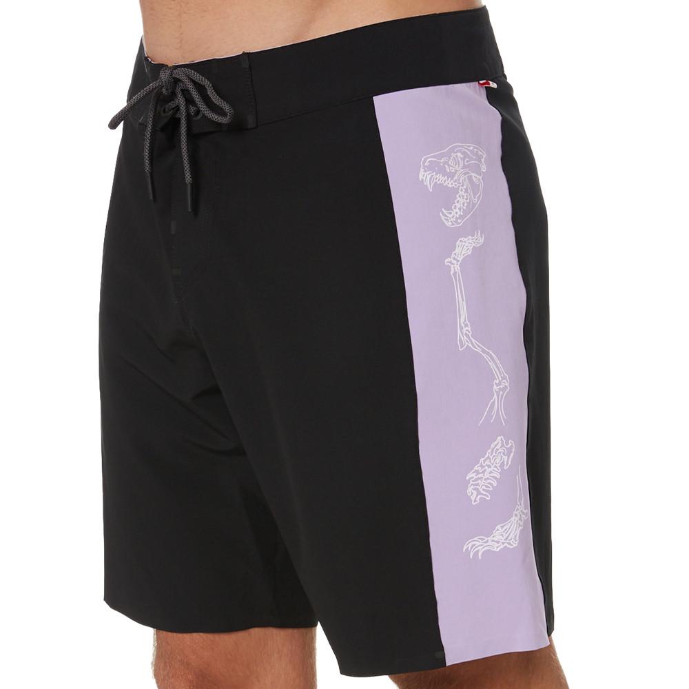 Short de bain Noir/Violet Homme Globe Dion Agius pas cher