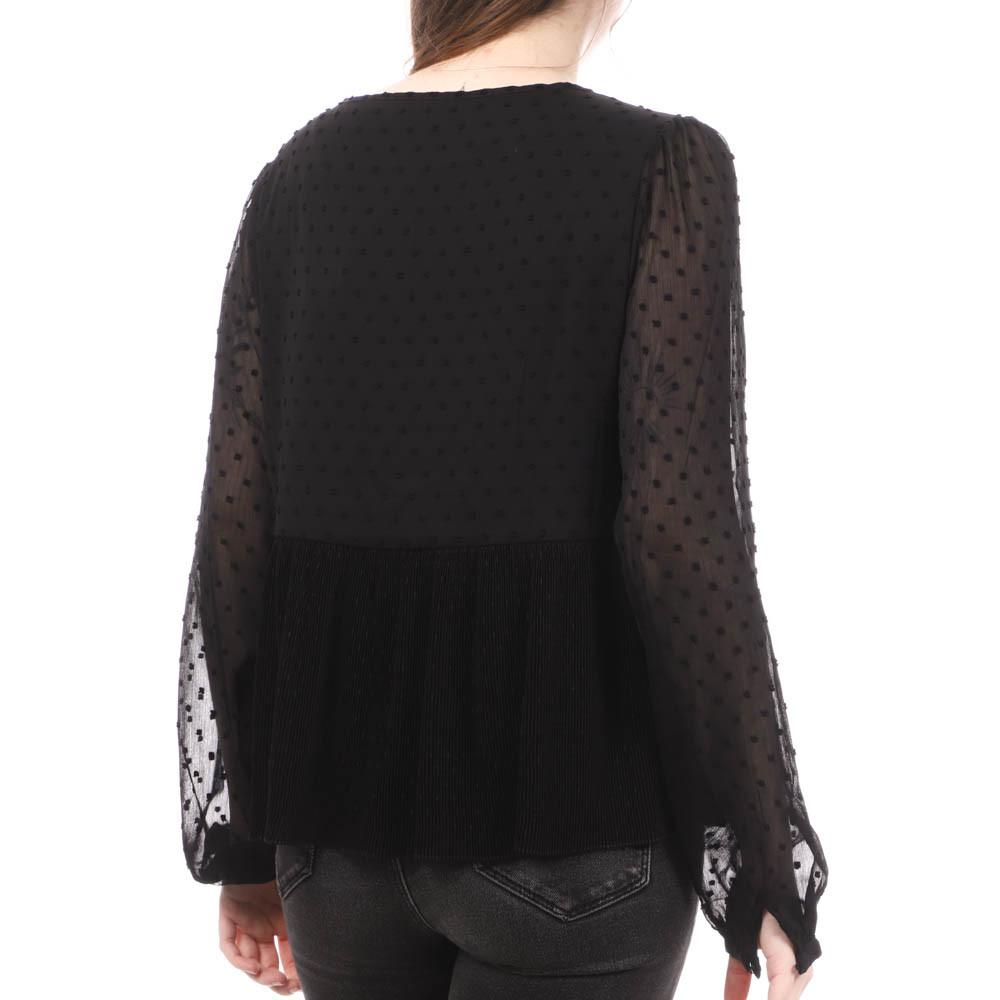 Blouse Noir Femme Teddy Smith Phylo vue 2