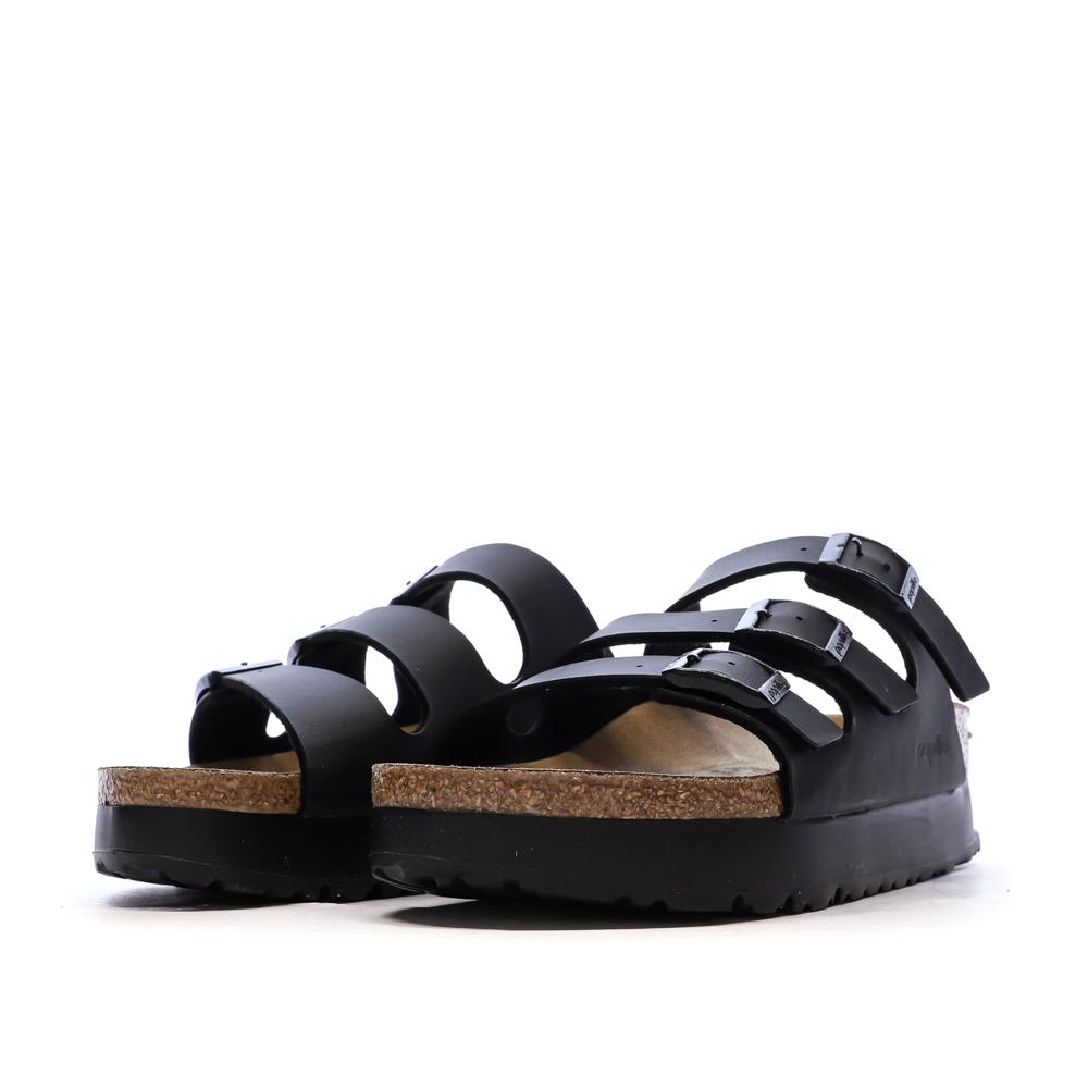 Sandales Noires Femme Birkenstock Arizona Papflex vue 6