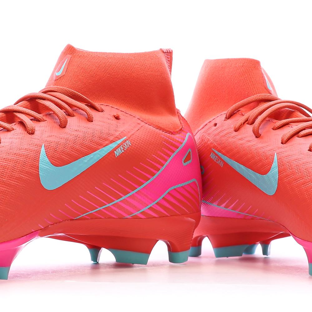 Chaussures de Foot Rouges/Turquoise Homme Nike ZM Superfly 10 Acad FG/MG vue 7