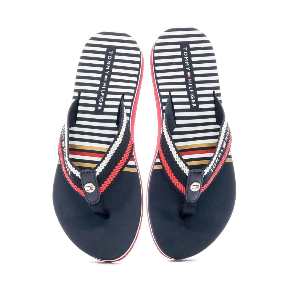 Tongs Rouges Femme Tommy Hilfiger Flip Flops vue 3