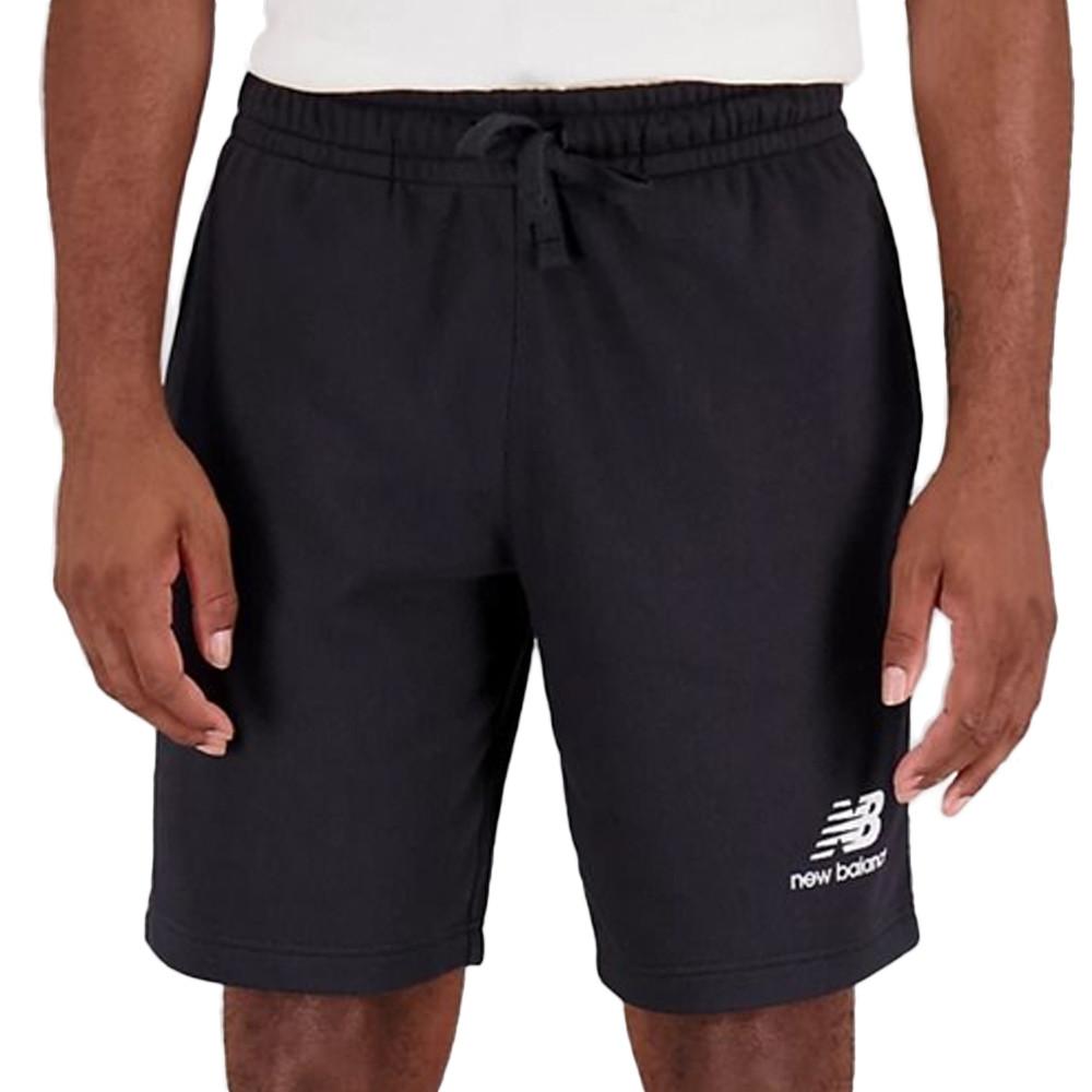 Short Noir Homme New Balance Essentials Stacked pas cher