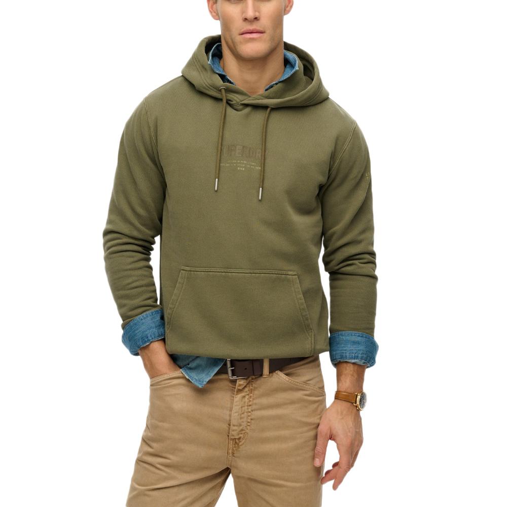 Sweat Vert Homme Superdry Utility pas cher