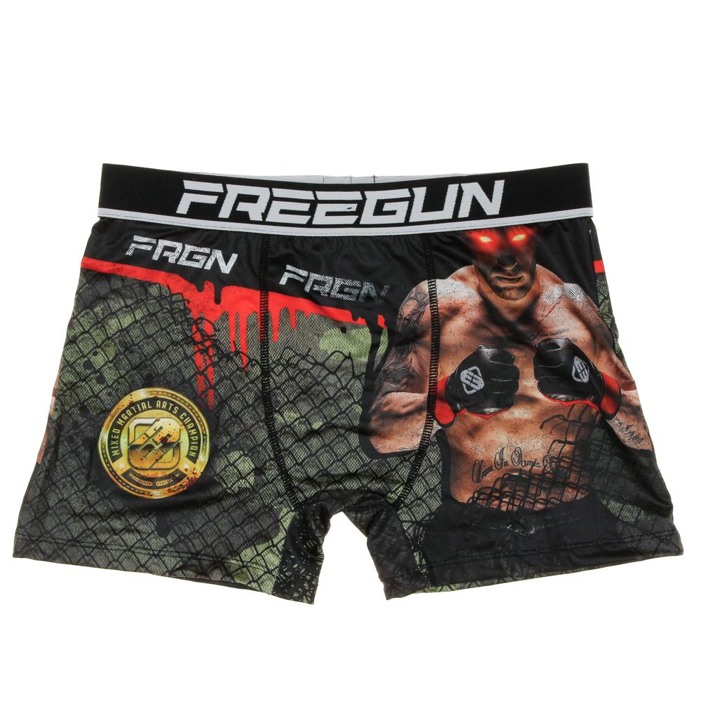 Boxer Noir Homme Freegun MMA pas cher