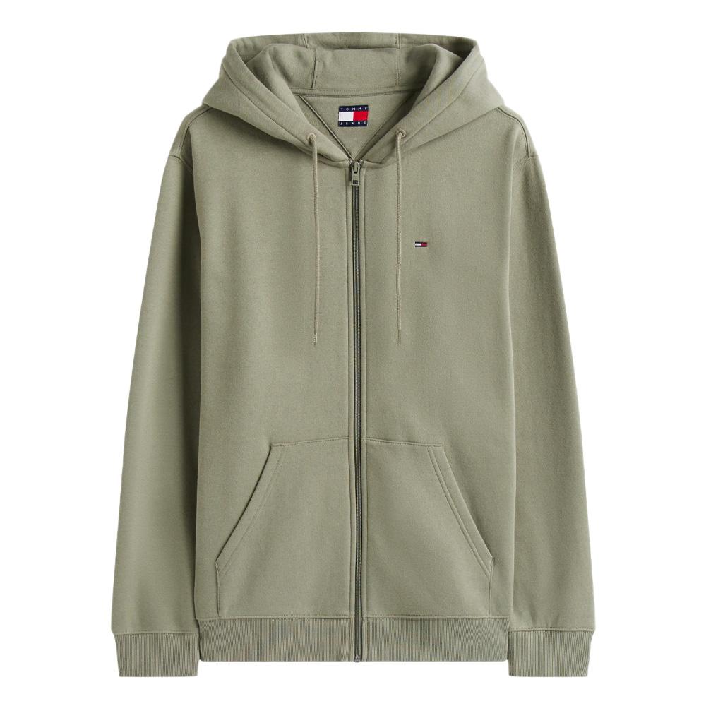 Sweat Zippé Vert Homme Tommy Hilfiger DM0DM2 vue 3