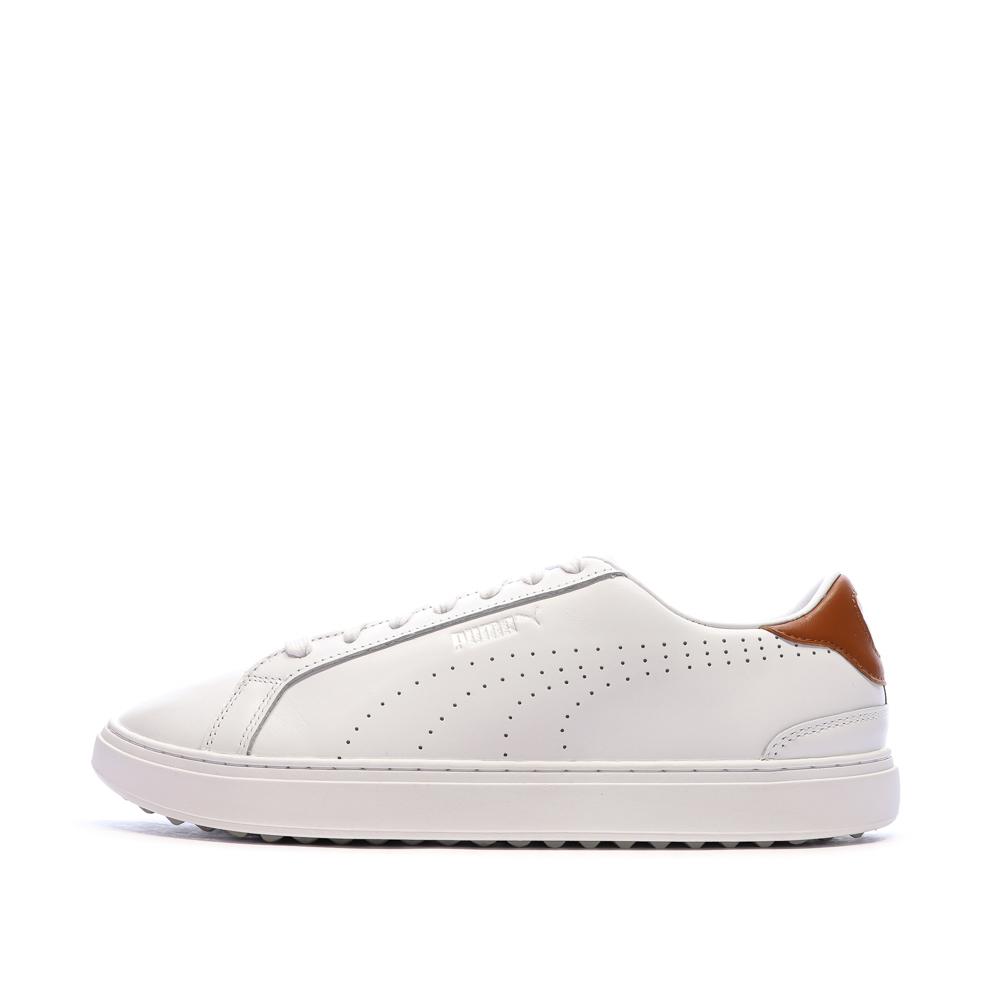 Zapatillas de golf Puma Hypnotic Blanco/Camel, Hombre barato