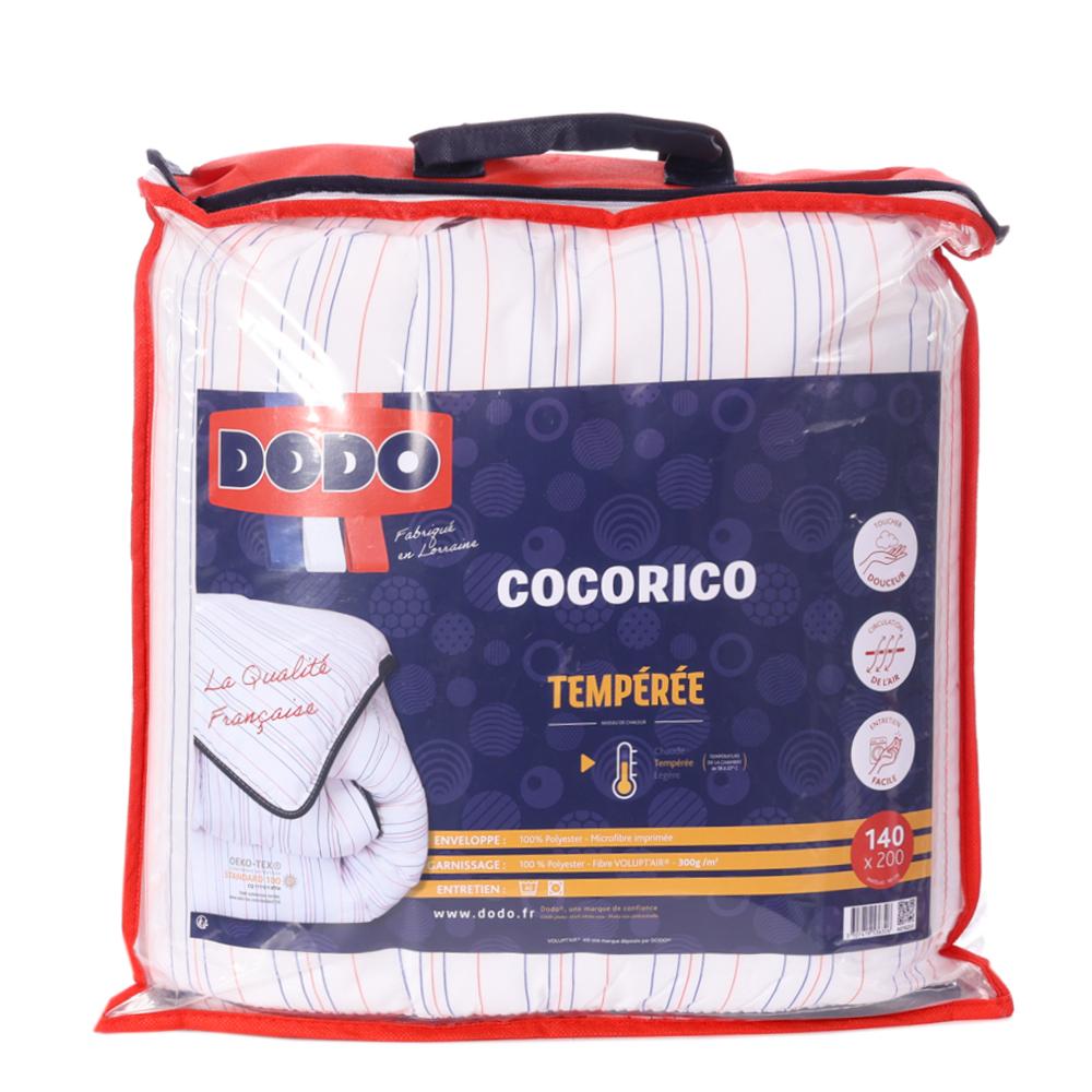 Couette Tempérée Blanche Dodo Cocorico 140X200 CM pas cher