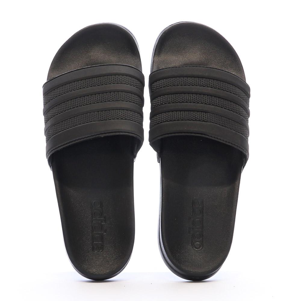 Claquettes Noires Adidas Adilette Comfort vue 3