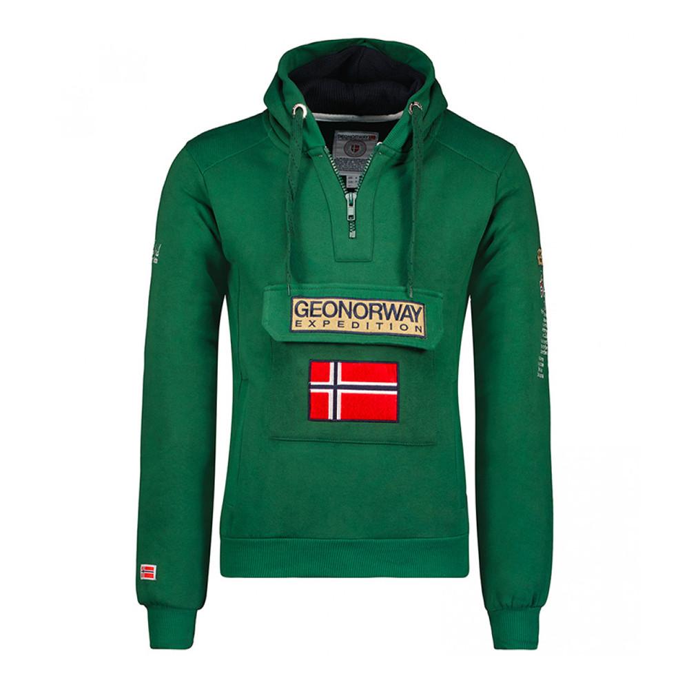 Sweat à capuche Vert Femme Geographical Norway Gymclass pas cher