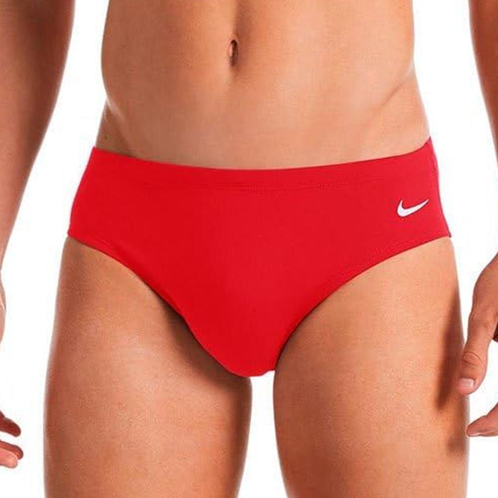 Slip de bain Rouge Homme Nike Brief pas cher