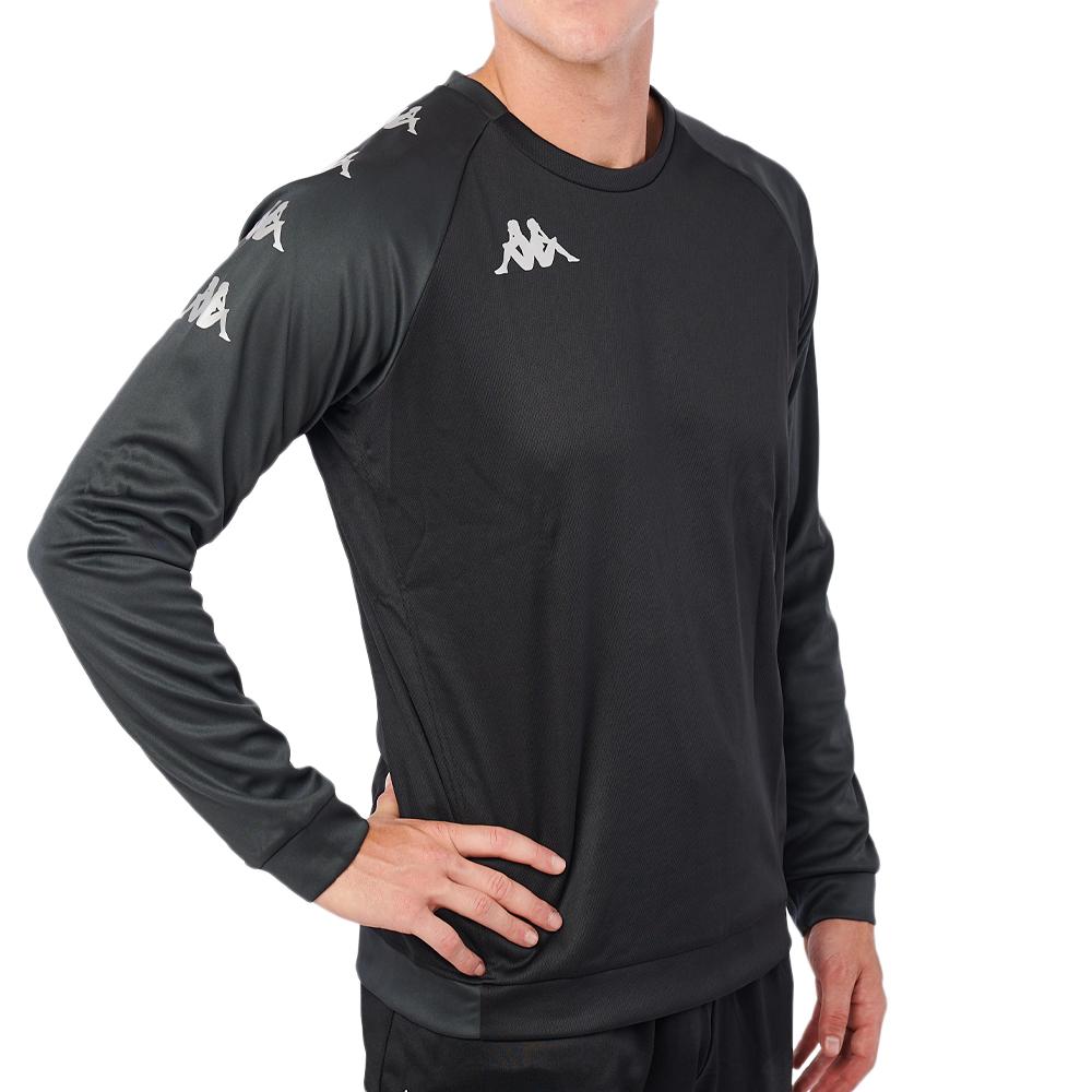 Sweat Training Noir Homme Kappa Parme pas cher