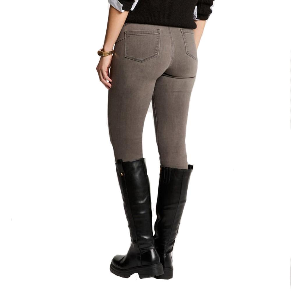 Jean Slim Gris/Marroné Femme Morgan POM vue 3