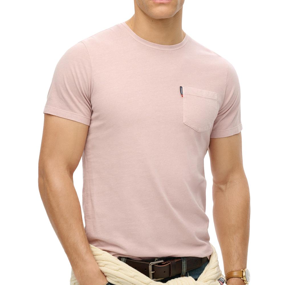 T-Shirt Rose Homme Superdry Classic Essential pas cher