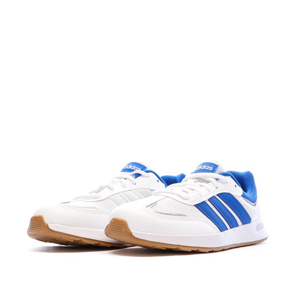 Baskets Blanc/Bleu Garçon Junior Adidas Tensaur Switch vue 6