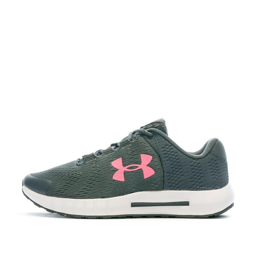 Chaussures de running Gris/Rose Femme Under Armour Charged pas cher
