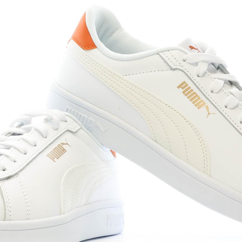Baskets Blanches/Orange Homme Puma Smash 3.0 vue 7