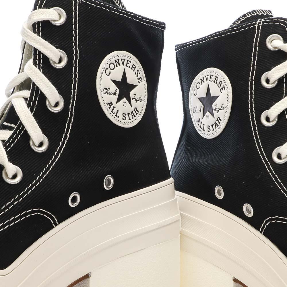 Baskets Noire/Blanche Femme Converse De Luxe Heel vue 7
