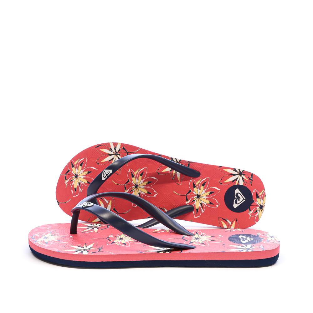 Tongs Rose à fleurs Fille Roxy The Sea Penhat pas cher