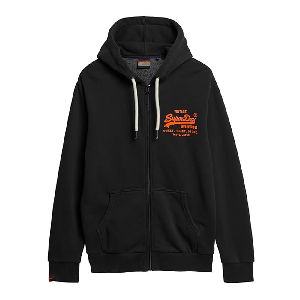Sweat zippé Noir Homme Superdry M2013392A vue 3