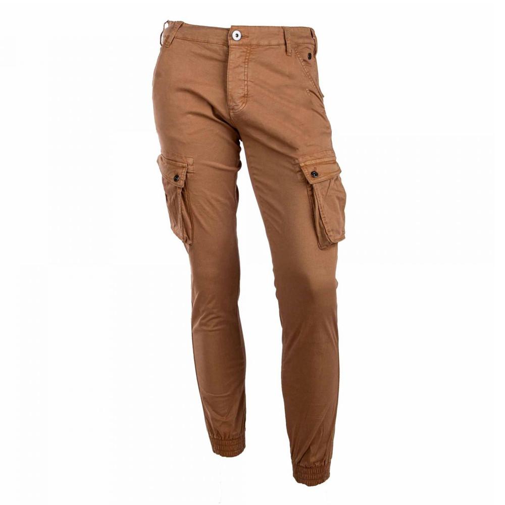 Pantalon Cargo Marron Homme La Maison Blaggio Tanera pas cher