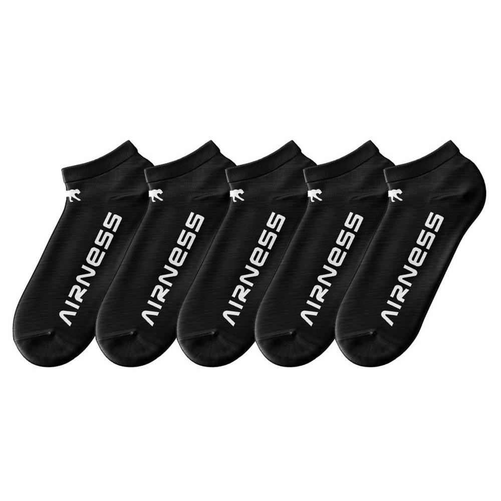 X5 Paires de chaussettes Noir Mixte Airness pas cher