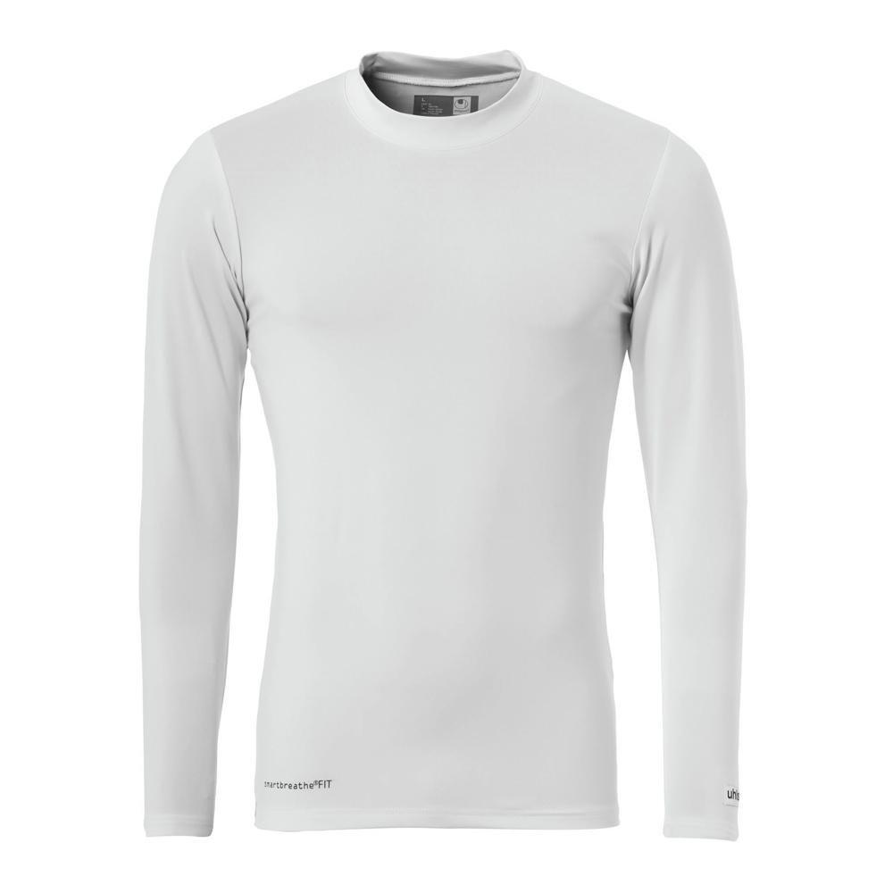 T-shirt Manches Longues Blanches Homme Baselayer UHLSPORT Turtleneck pas cher
