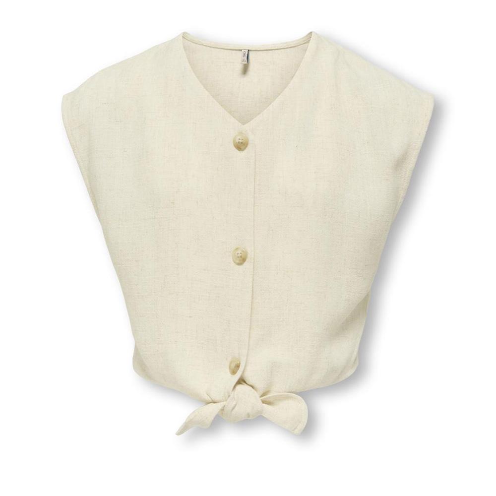 Camiseta sin mangas beige para niña de ONLY Kogsiesta barato