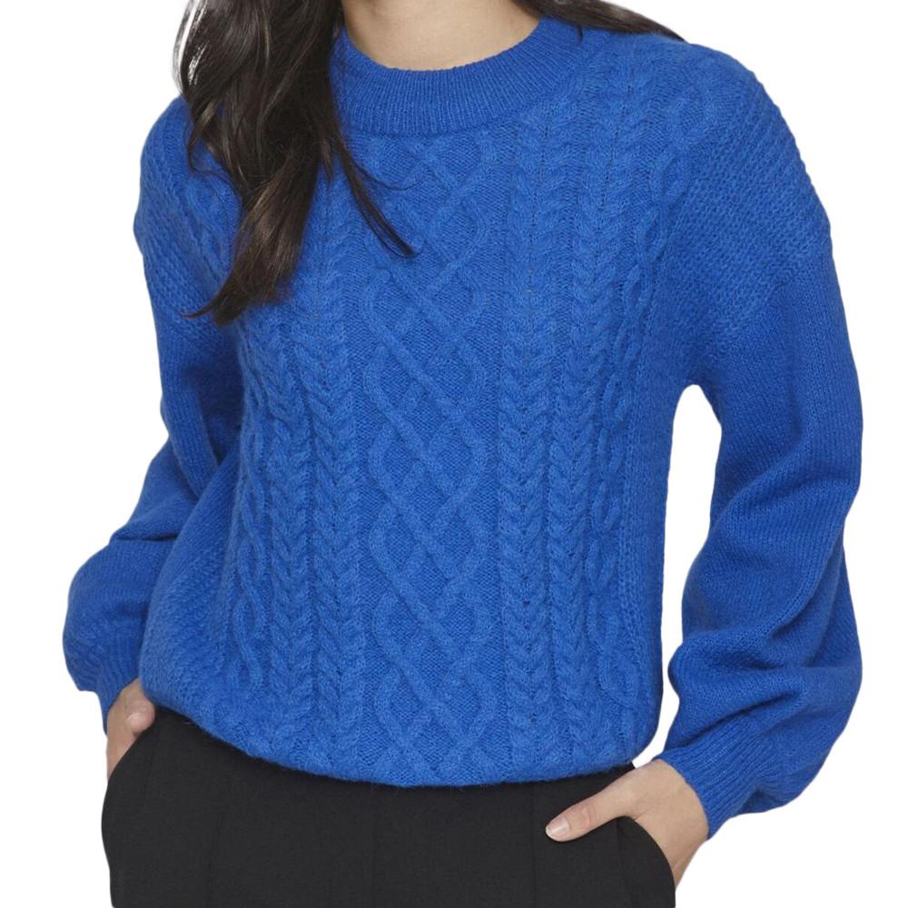 Pull Bleu Femme Vila Vichinti pas cher