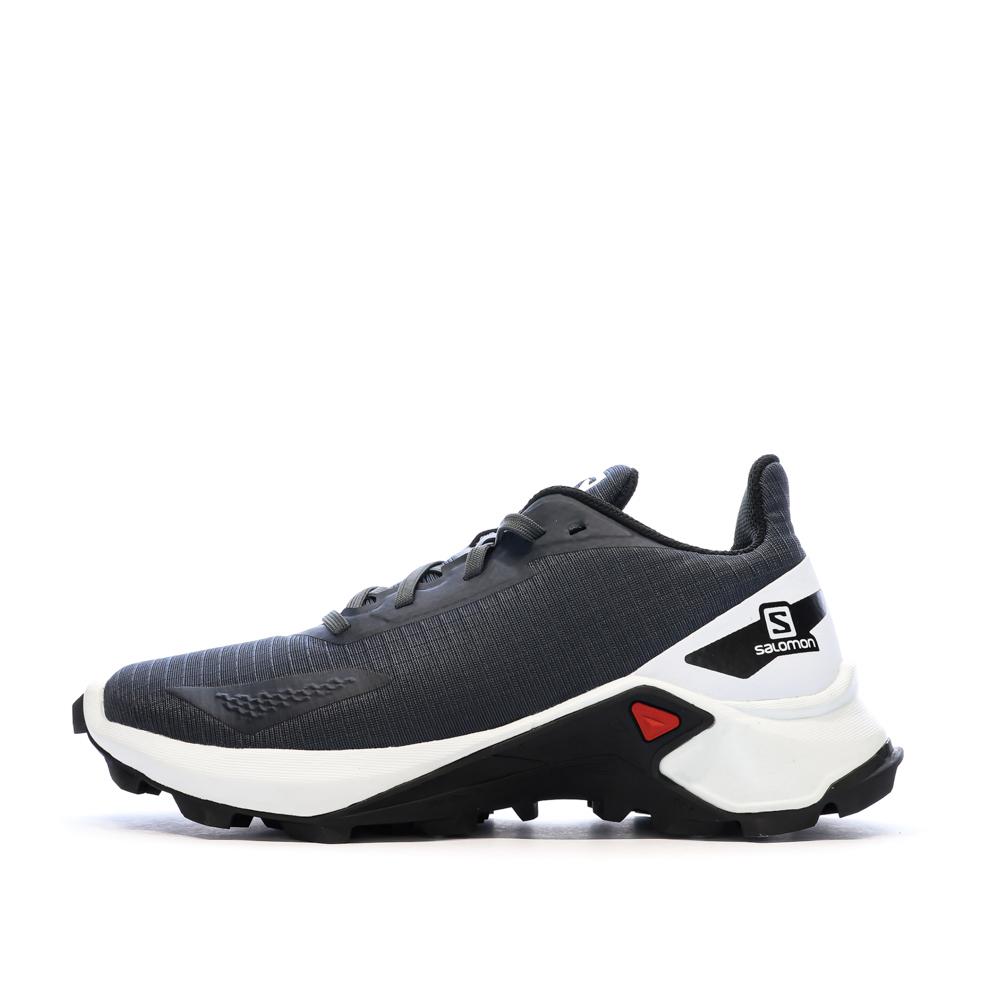 Botas de montaña Salomon Alphacross Blast Negro/Blanco, Hombre barato