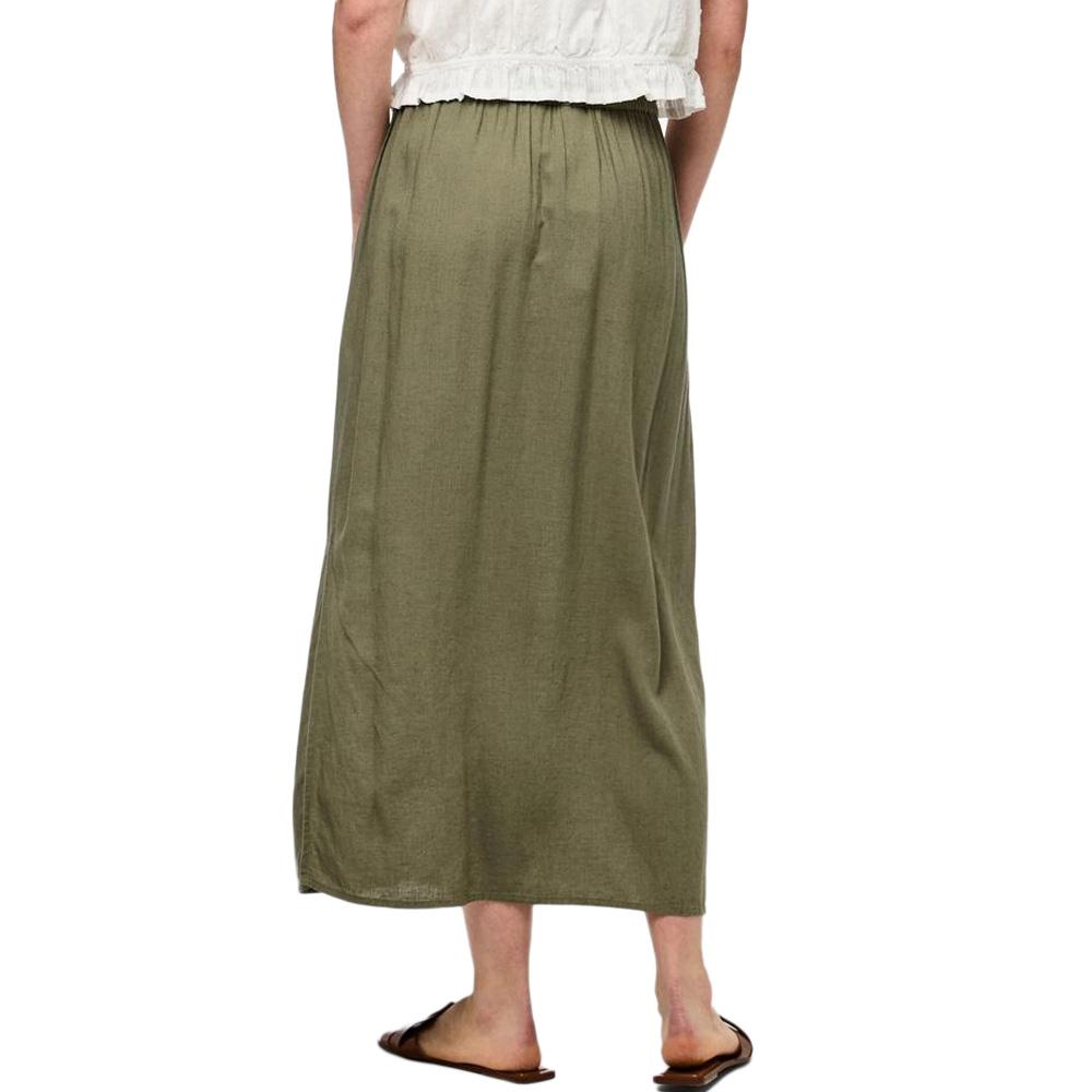 Jupe Verte Femme Pieces Pia vue 3