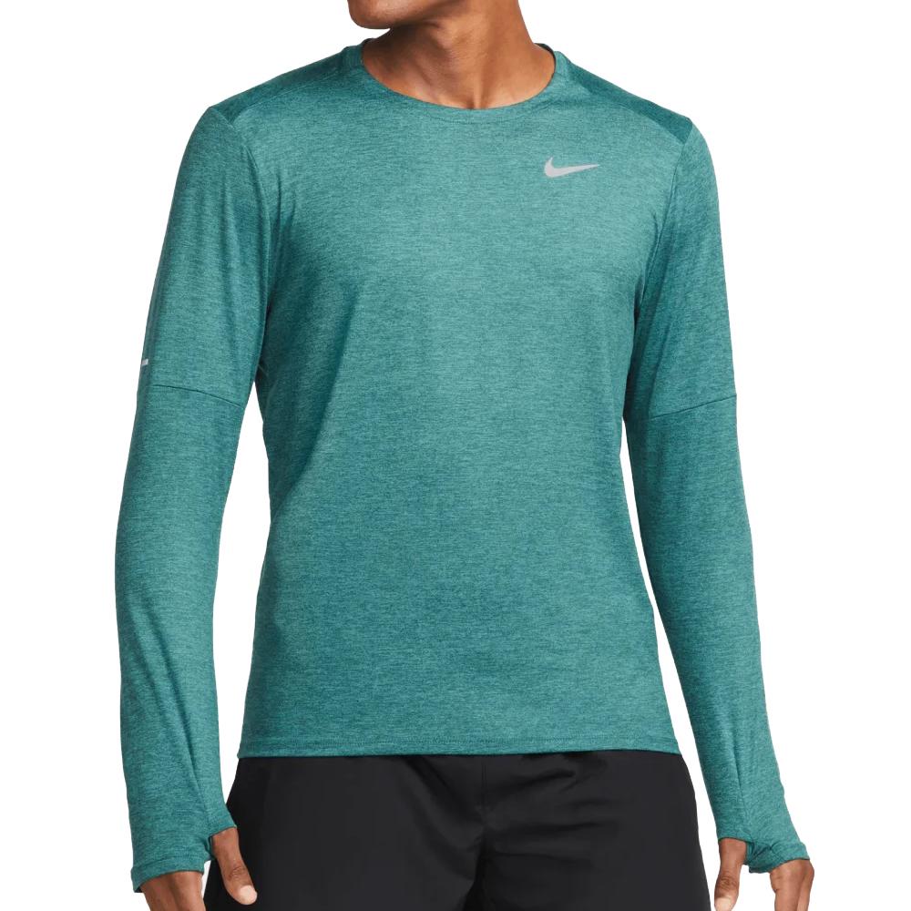 T-shirt Manches Longues Vert Homme Nike Elmnt Crew pas cher
