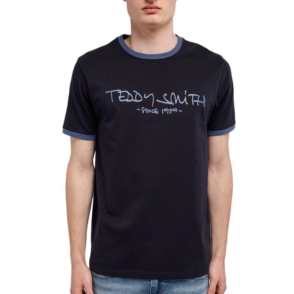 T-Shirt Marine Homme Teddy Smith Ticlass pas cher