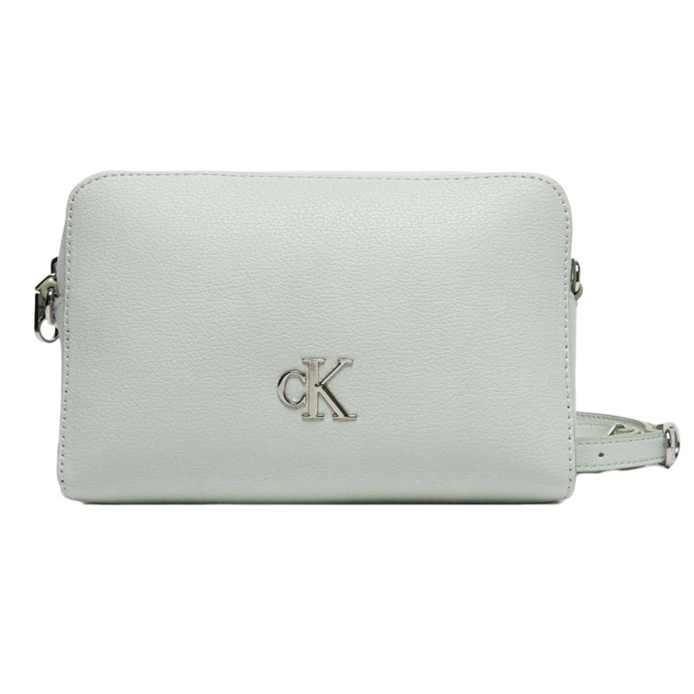 Sac à Bandoulière Vert d'eau Femme Calvin Klein Jeans Minimal pas cher