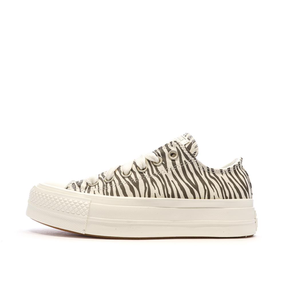 Baskets Beige/Gris Femme Converse Chuck Taylor All Star pas cher