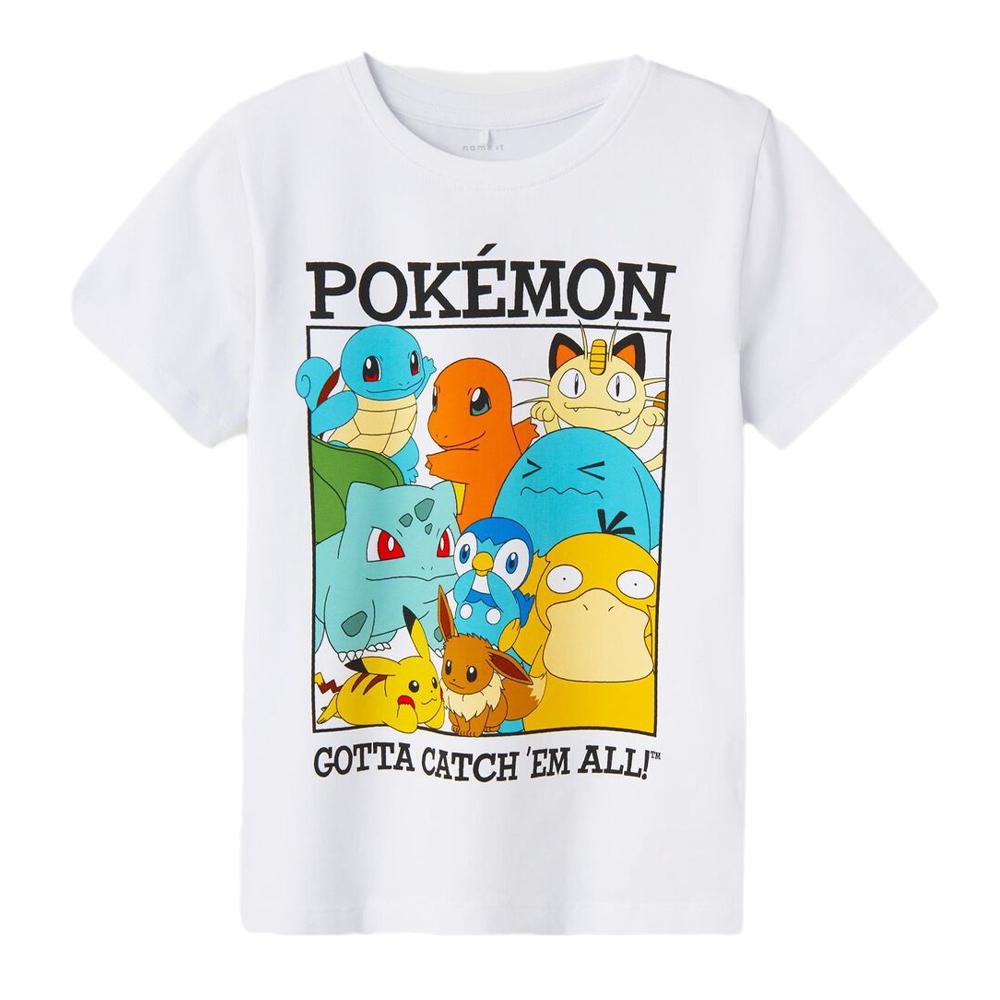 T-shirt Blanc Garçon Name it Pokémon 13236566 pas cher
