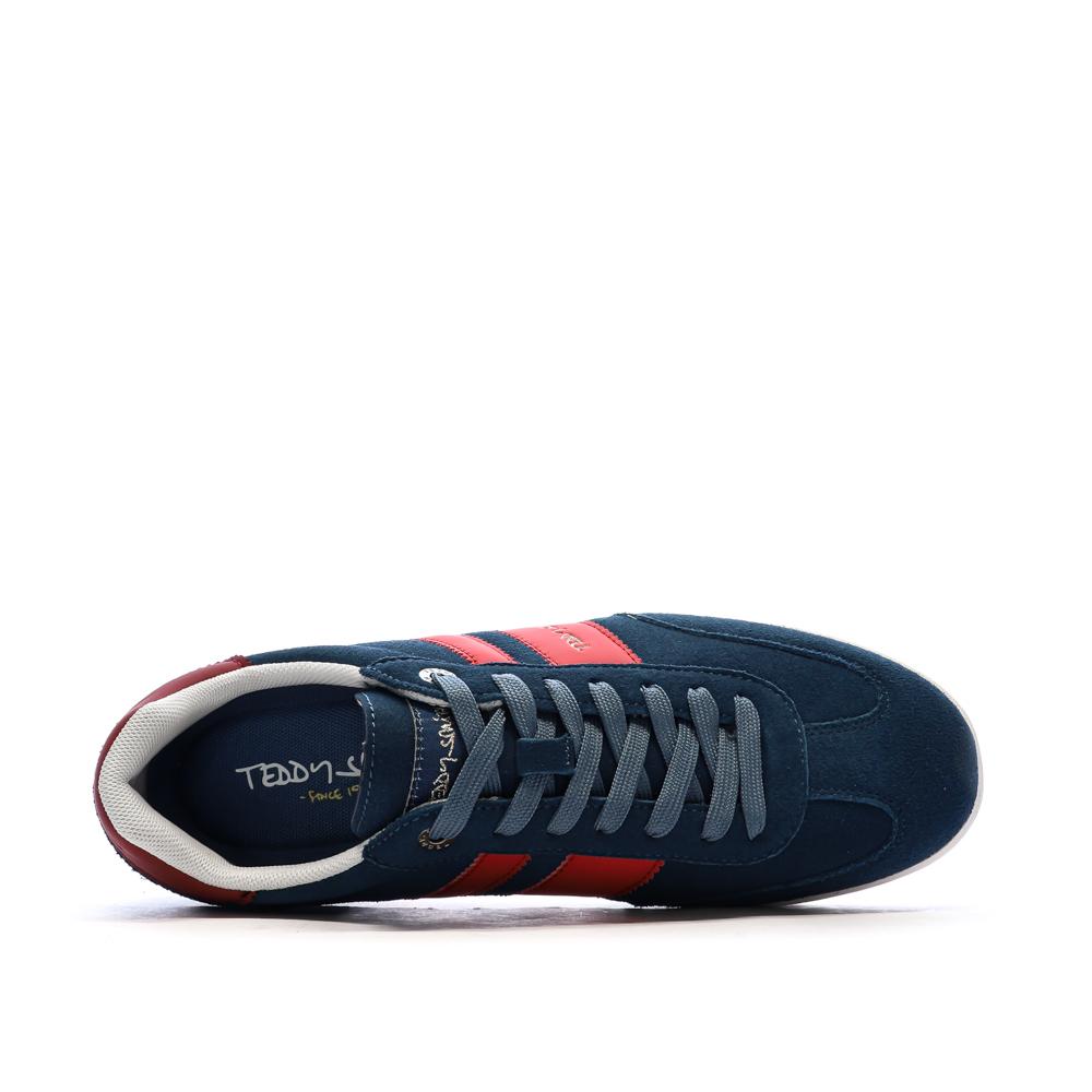 Baskets Marine/Rouge Homme Teddy Smith Serraje vue 4