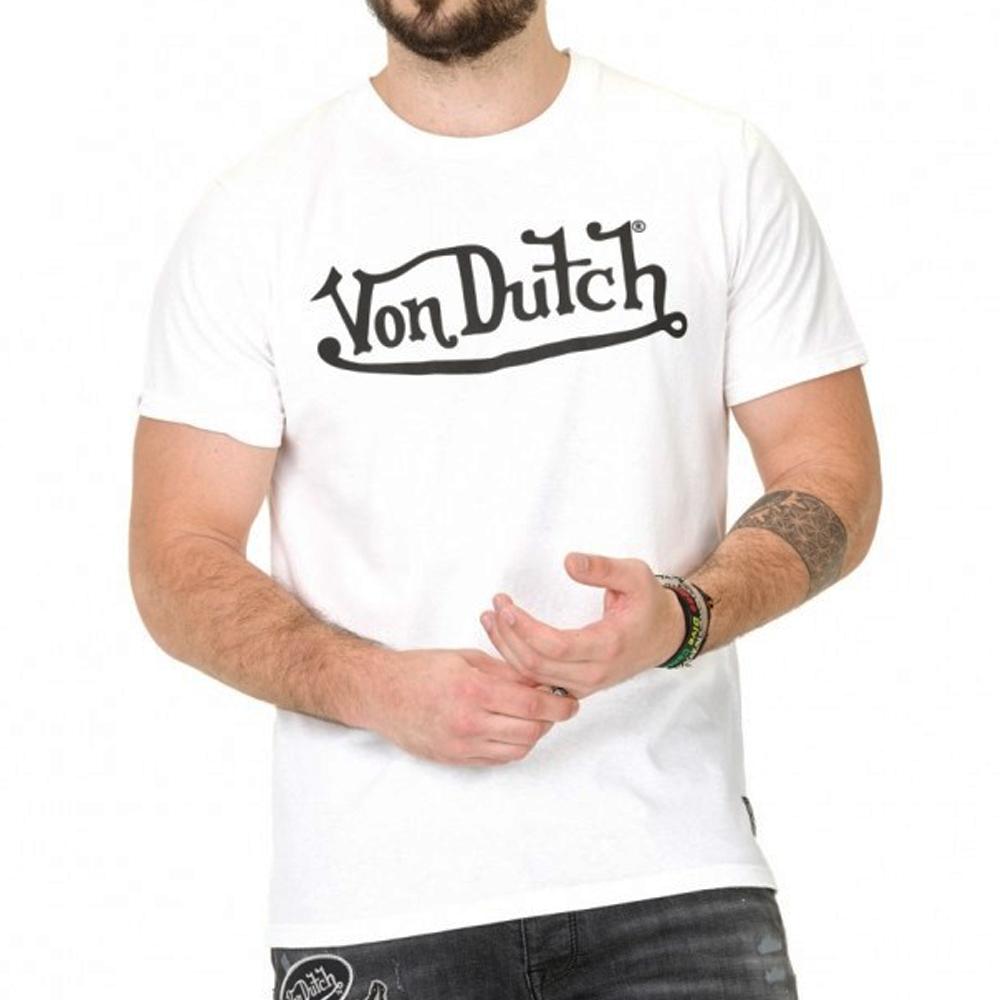T-shirt Blanc Homme Von Dutch 945870 pas cher