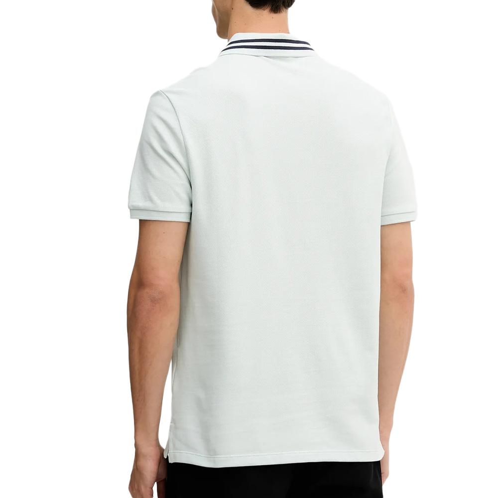 Polo Turquoise Homme Calvin Klein Jeans Pique vue 2