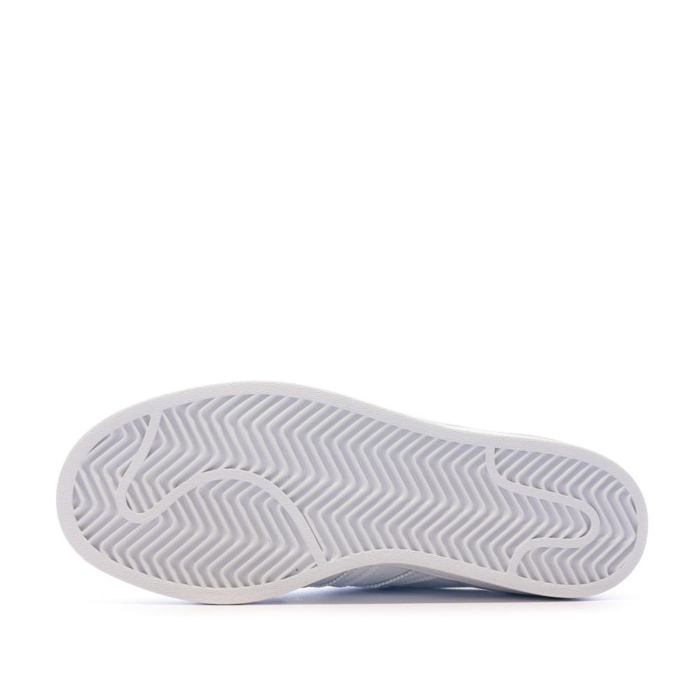 Baskets Blanches Femme Adidas Superstar J vue 5