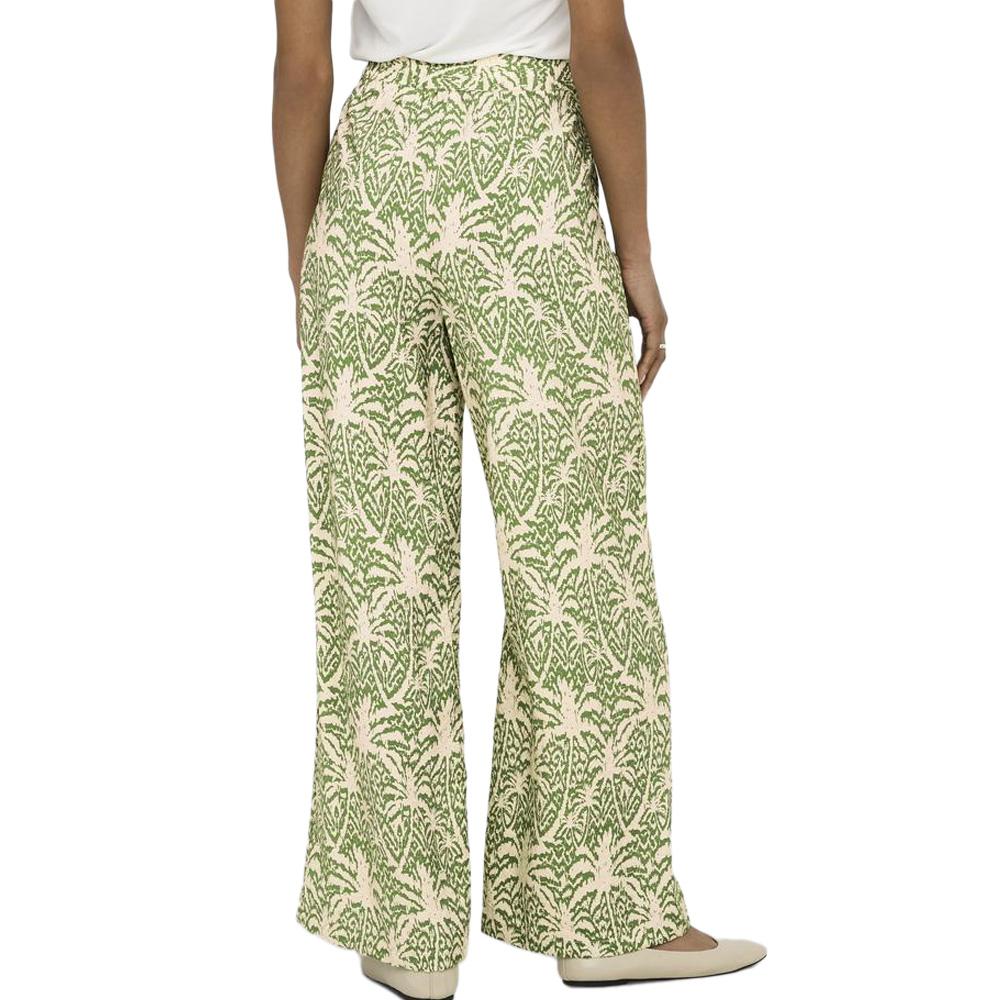 Pantalon Fluide Beige/Vert Femme JDY Troya vue 2