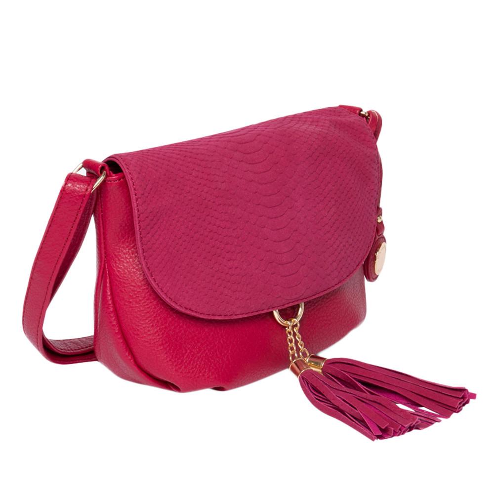 Sac bandoulière Fuchsia Femme Manoukian Amy vue 3