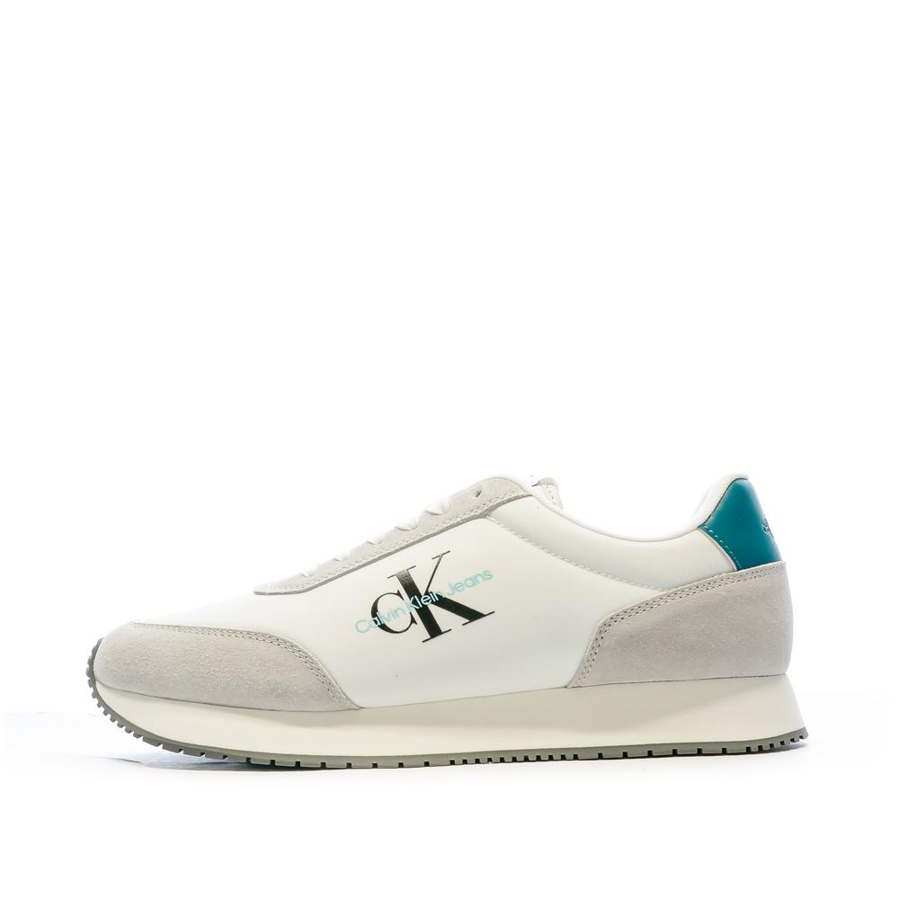 Baskets Blanches Homme Calvin Klein Jeans YM0YM00746 pas cher