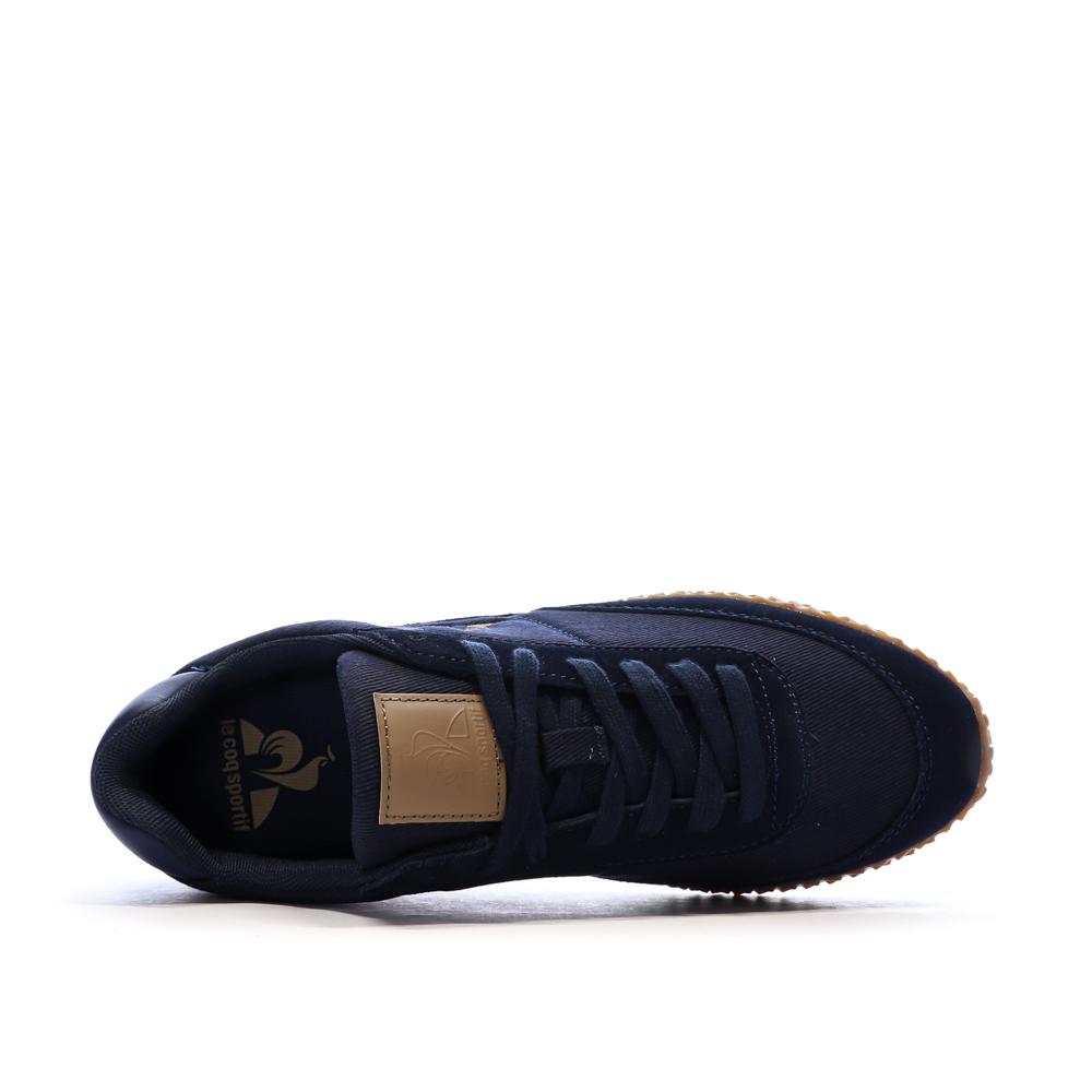 Baskets Marine/Marron Homme Le Coq Sportif Veloce vue 4