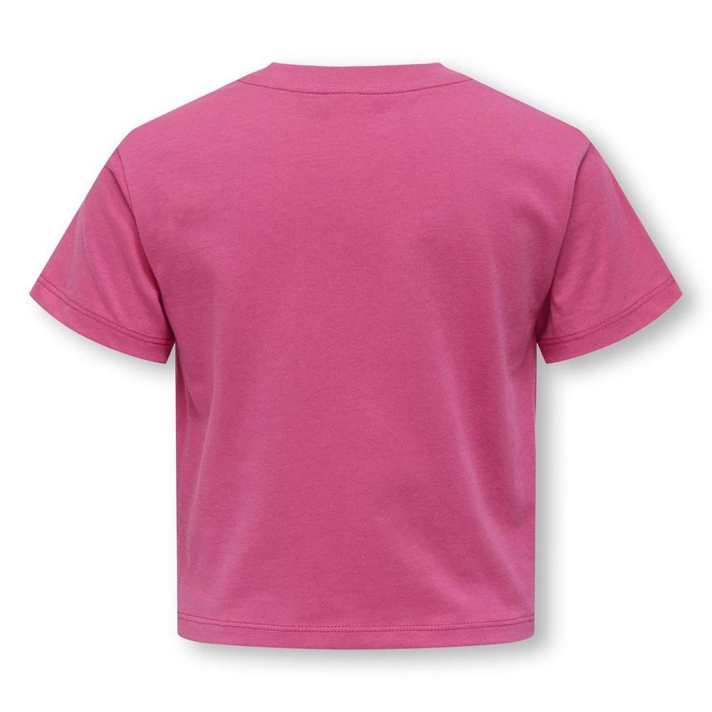 T-shirt Rose Fille Kids ONLY Maiken Life Heart vue 2