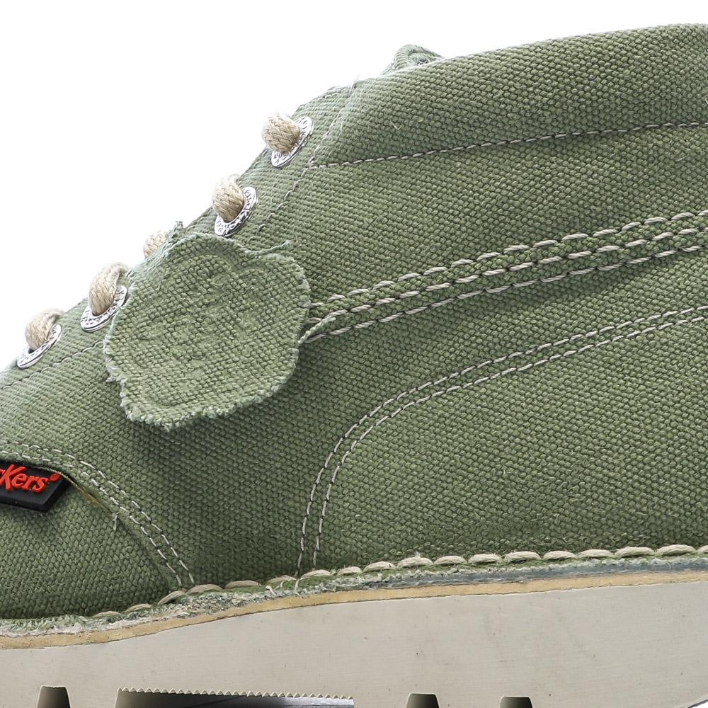 Baskets Vertes Femme Kickers Kick vue 7