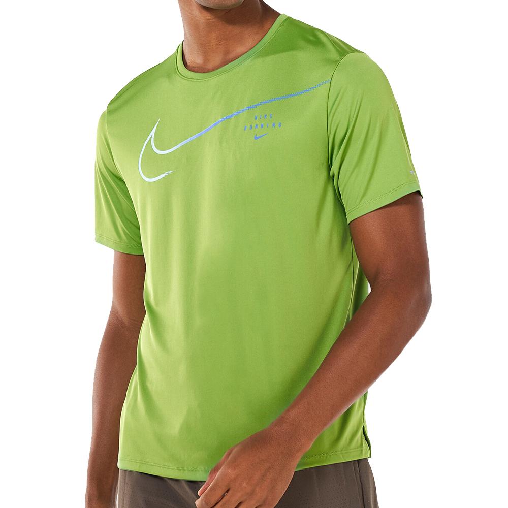 T-shirt Vert Homme Nike Miler pas cher