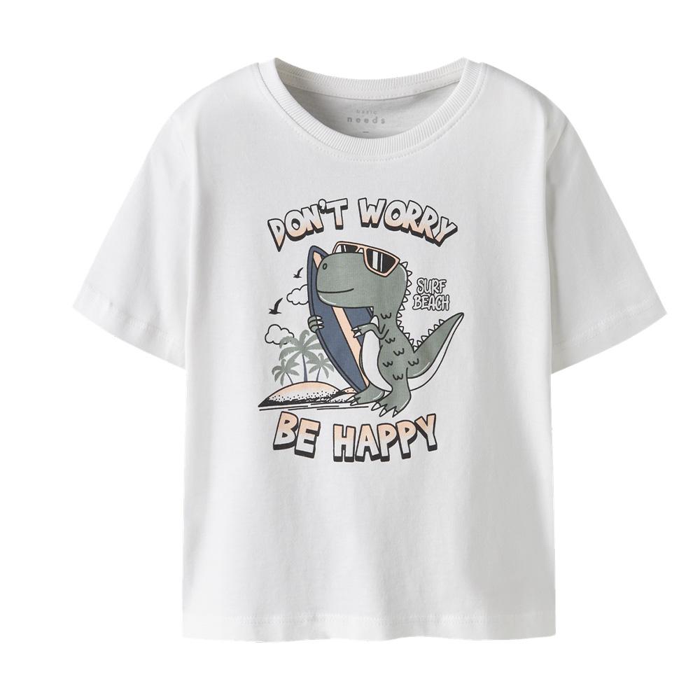 T-Shirt Blanc Garçon Name it Vagnos pas cher