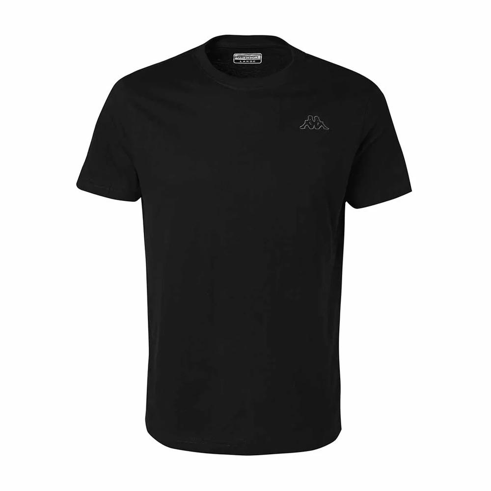 T-shirt Noir Homme Kappa Cafers pas cher